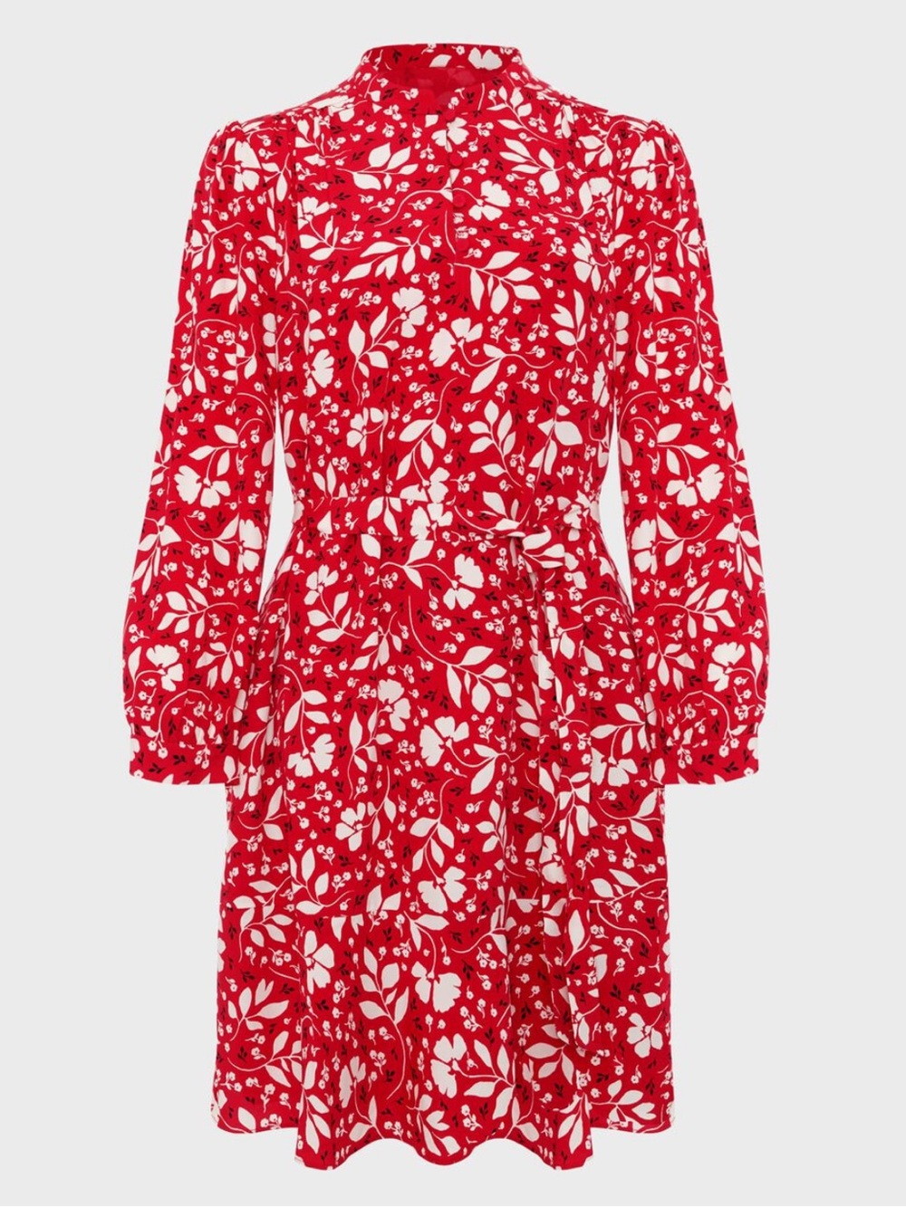 Hobbs London Erin Red White Floral Dress US 14